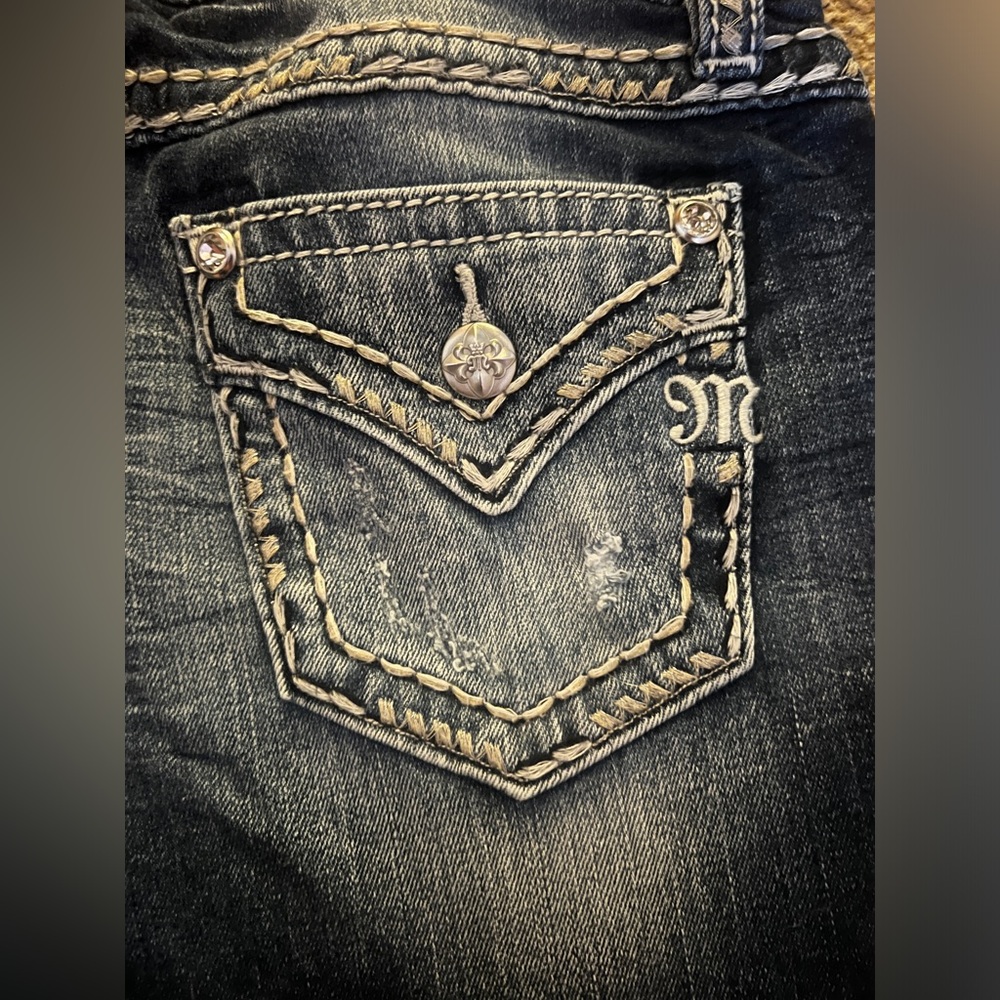 Dark wash miss me jeans high rise flare size 27/34